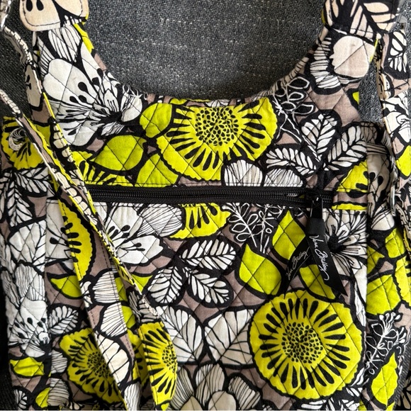 Vera Bradley Change it Up Backpack Tote:Wallet Black/Yellow Retired Island Bloom - Picture 9 of 11